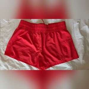 Asics Women's Red Athletic Shorts